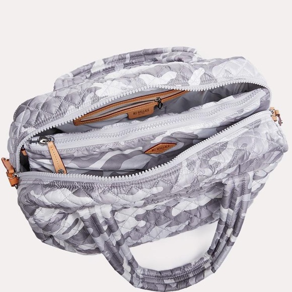 MZ Wallace Jimmy Travel Tote in Light Grey Camo great condition - Picture 2 of 8